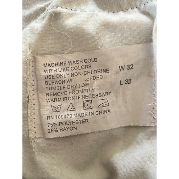 Geoffrey Beene Men’s Dress Pants Pleated Front Cuffed Hem Gray Micro Check - Picture 6 of 6